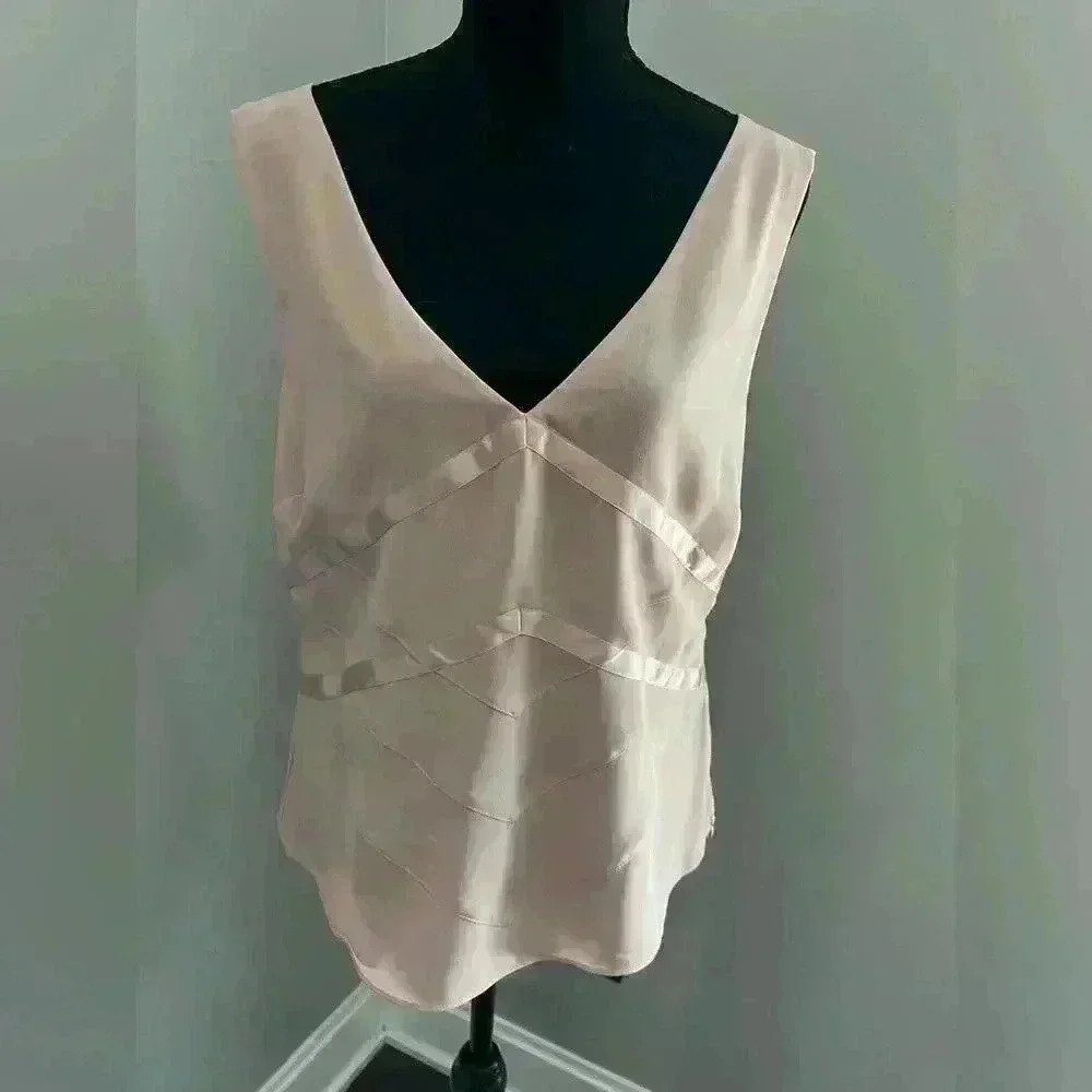 Axcess Sleeveless Blouse in Pink Women’s Sz 14 - Picture 3 of 5